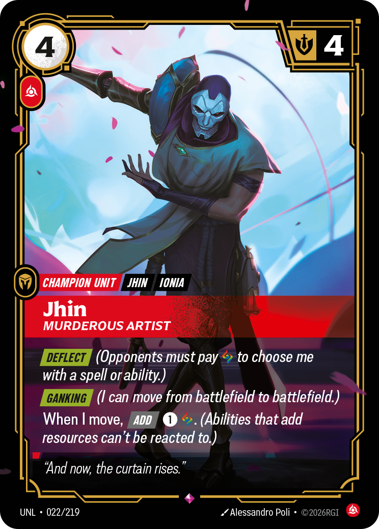 Jhin - Murderous Artist (Unleashed UNL-022)