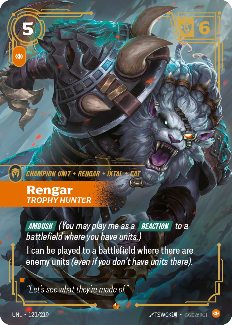 Rengar - Trophy Hunter (Unleashed UNL-120)