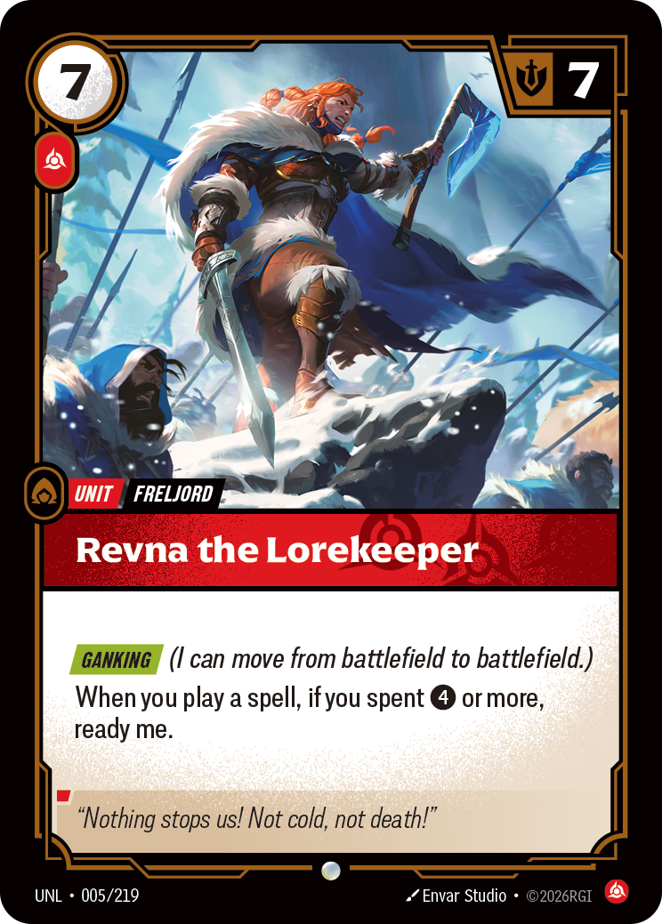 Revna the Lorekeeper (Unleashed UNL-005)