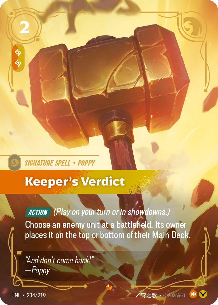 Keeper's Verdict (Unleashed UNL-204)