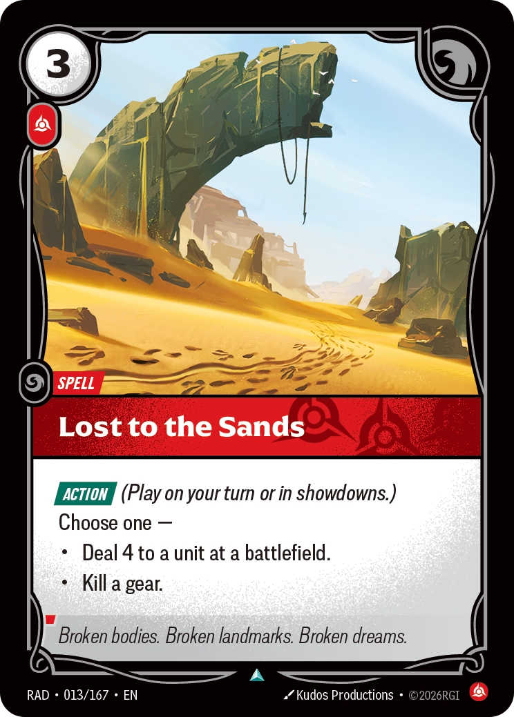 Lost to the Sands (Radiance RAD-013/167)