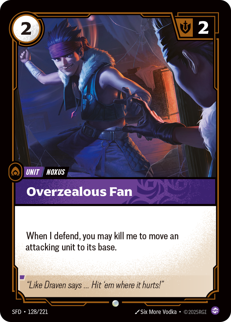 Overzealous Fan (Spiritforged SFD-128)