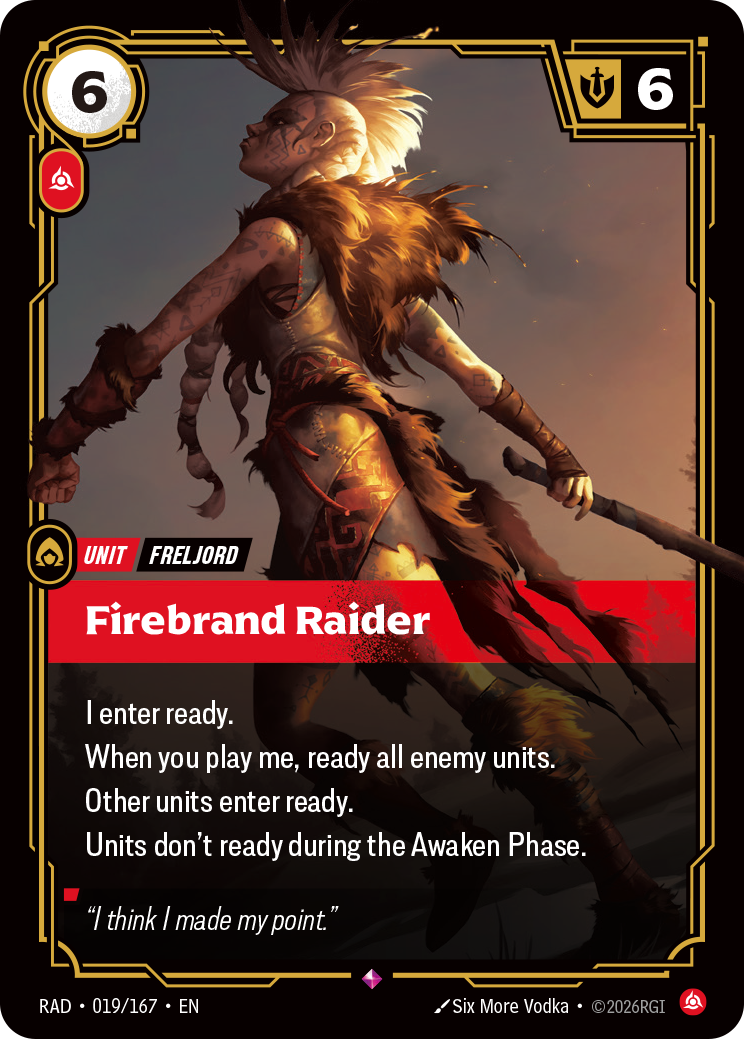 Firebrand Raider (Radiance RAD-019/167)