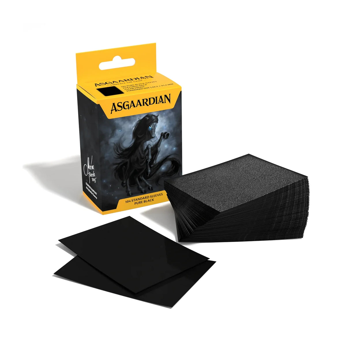 Asgaadian Pure Black Standard Sleeves