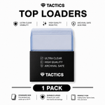 TACTICS Hard Plastic Card Sleeves (Toploader) – 3" x 4" (35 PT) – 25 Pack