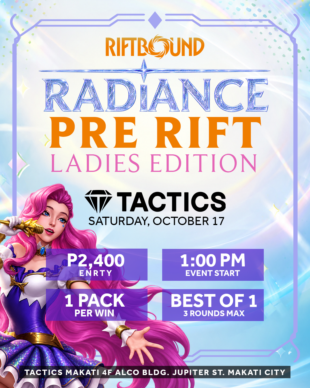 Pre Rift Ladies Only Ticket