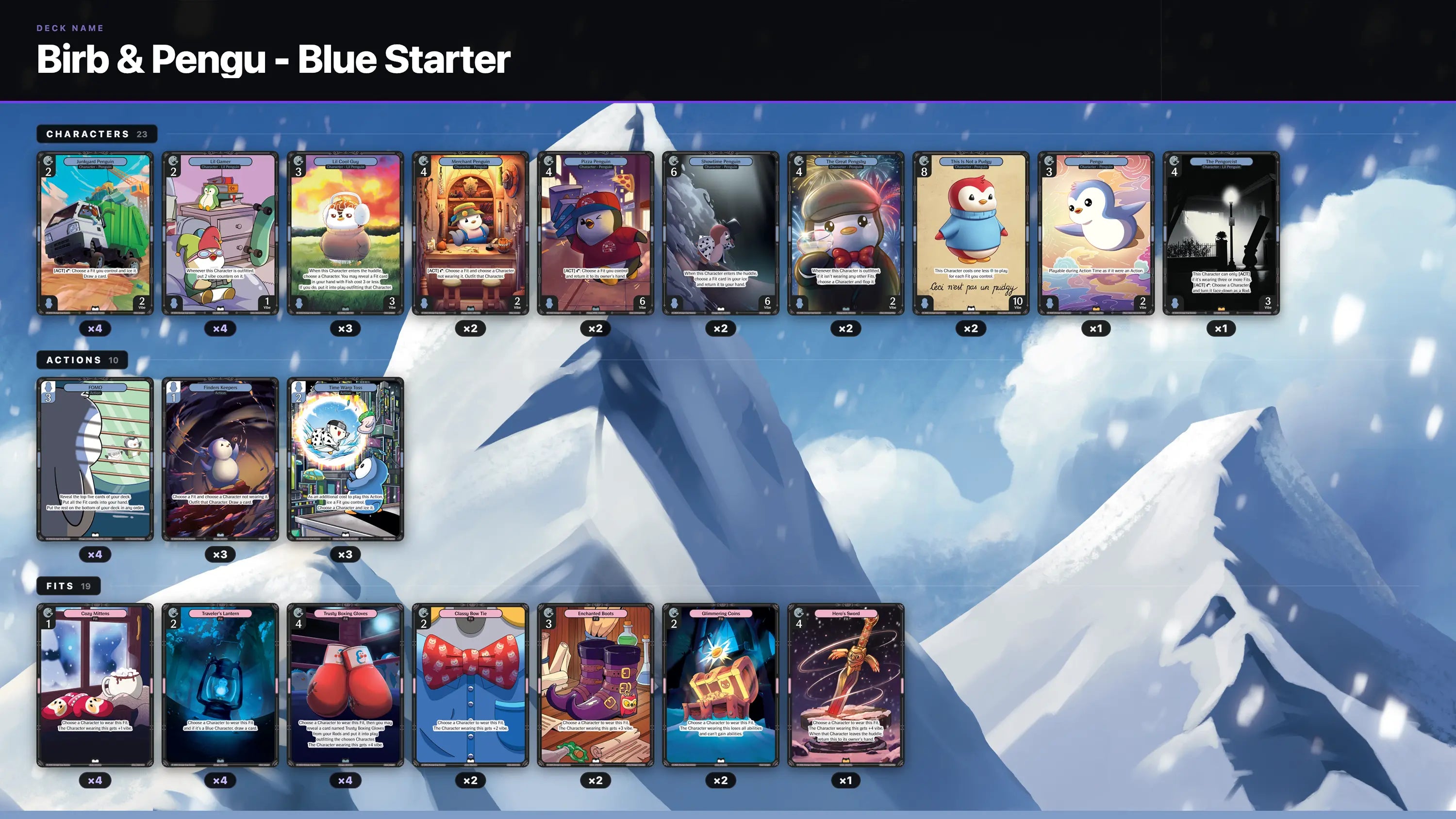 Birb & Pengu - Blue Starter Deck