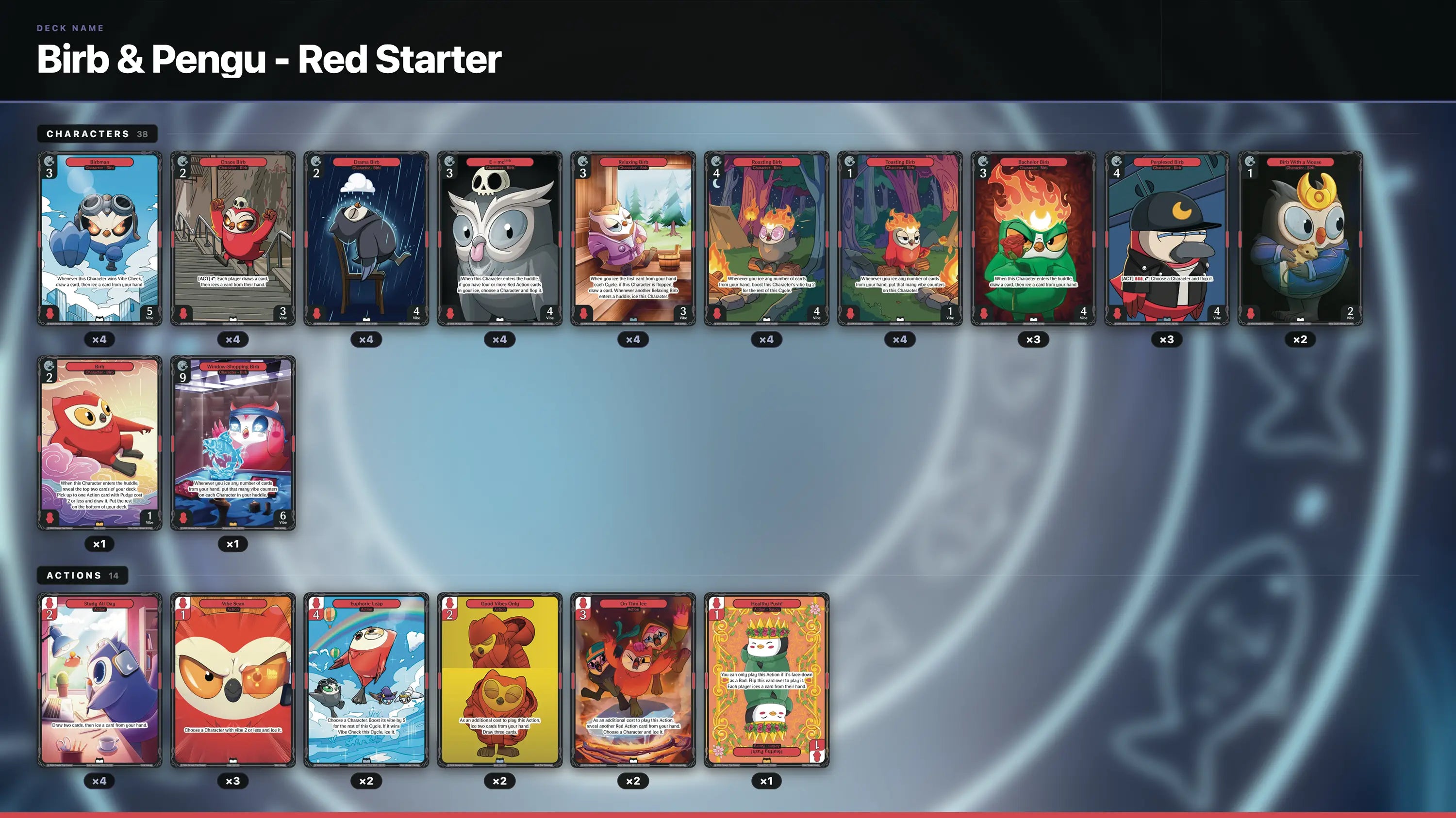 Birb & Pengu - Red Starter Deck
