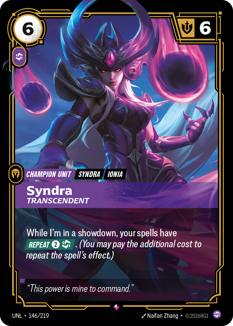 Syndra - Transcendent (Unleashed UNL-146)