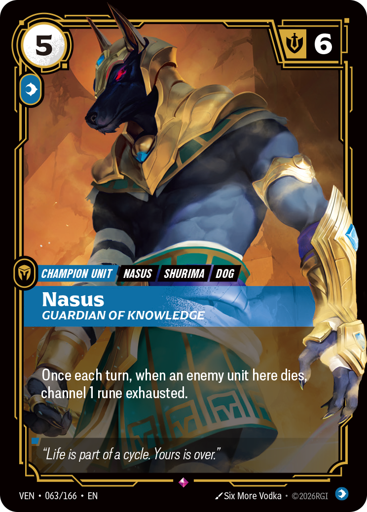 Nasus, Guardian of Knowledge (Vendetta VEN-063)