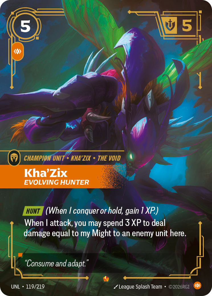 Kha'Zix - Evolving Hunter (Unleashed UNL-119)