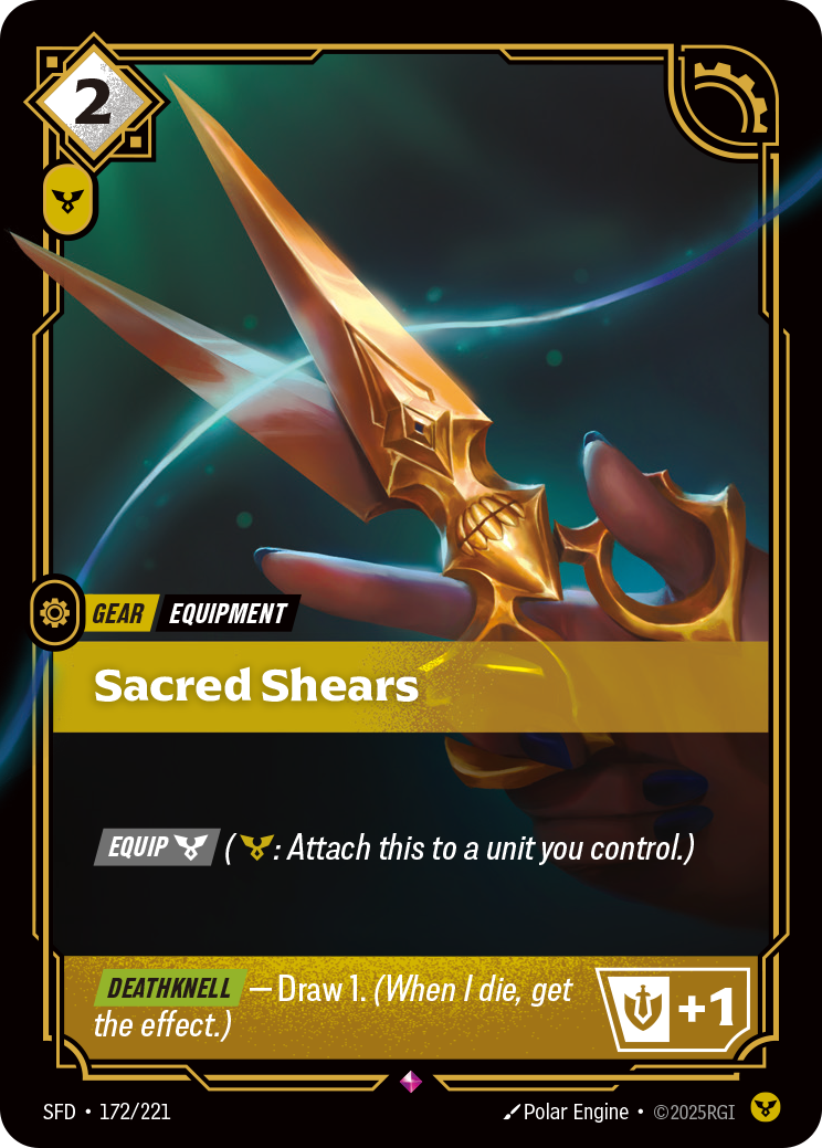 Sacred Shears (Spiritforged SFD-172)