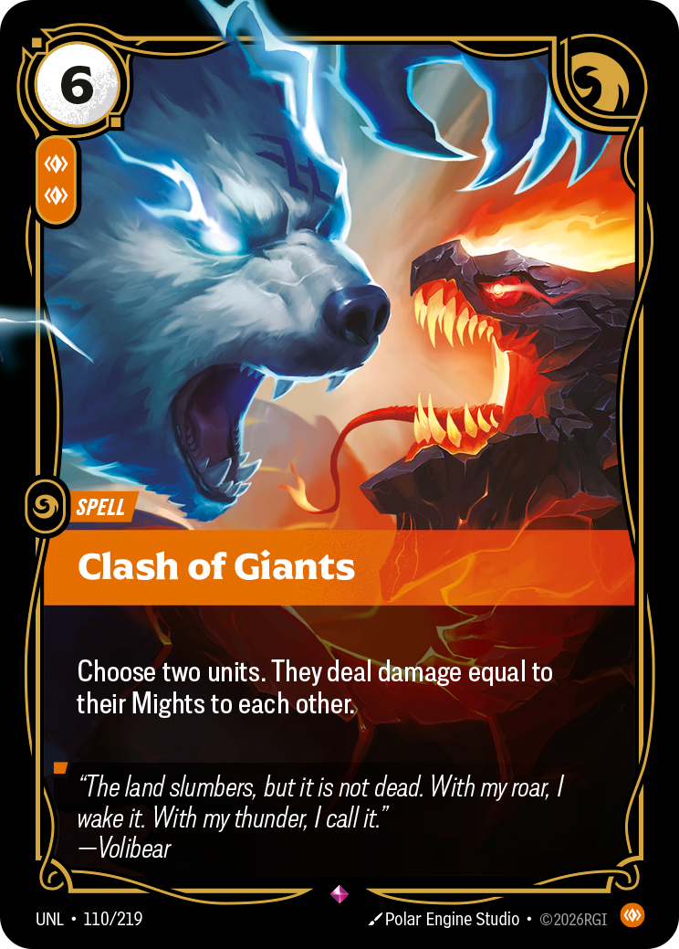 Clash of Giants (Unleashed UNL-110)