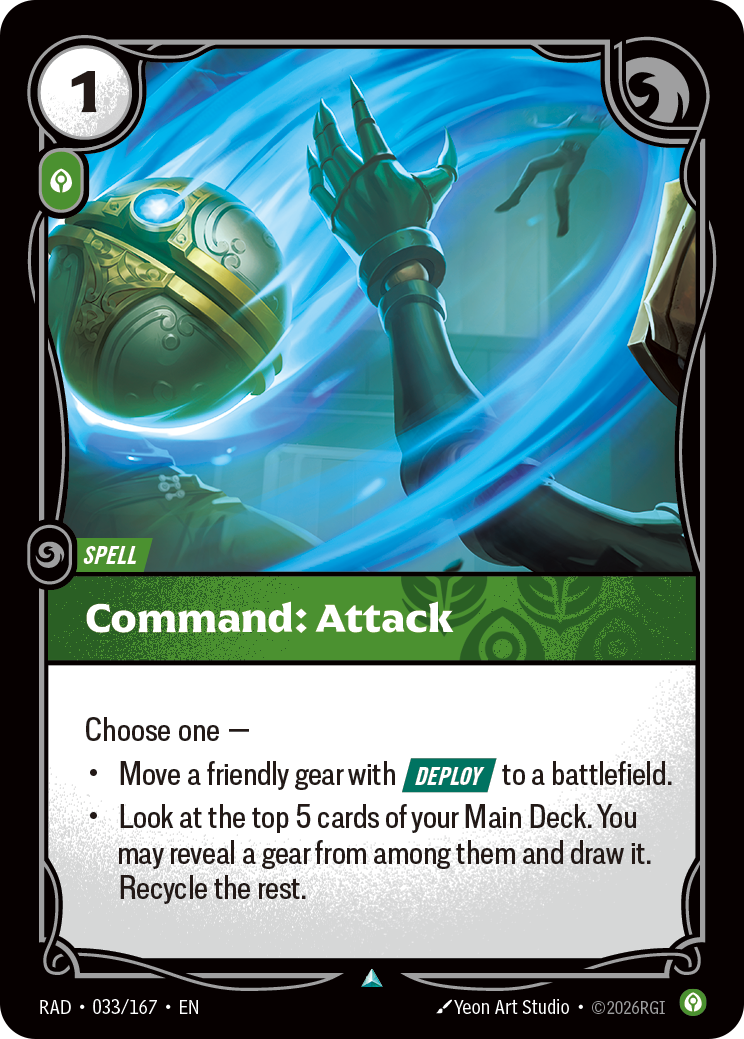 Command: Attack (Radiance RAD-033/167)