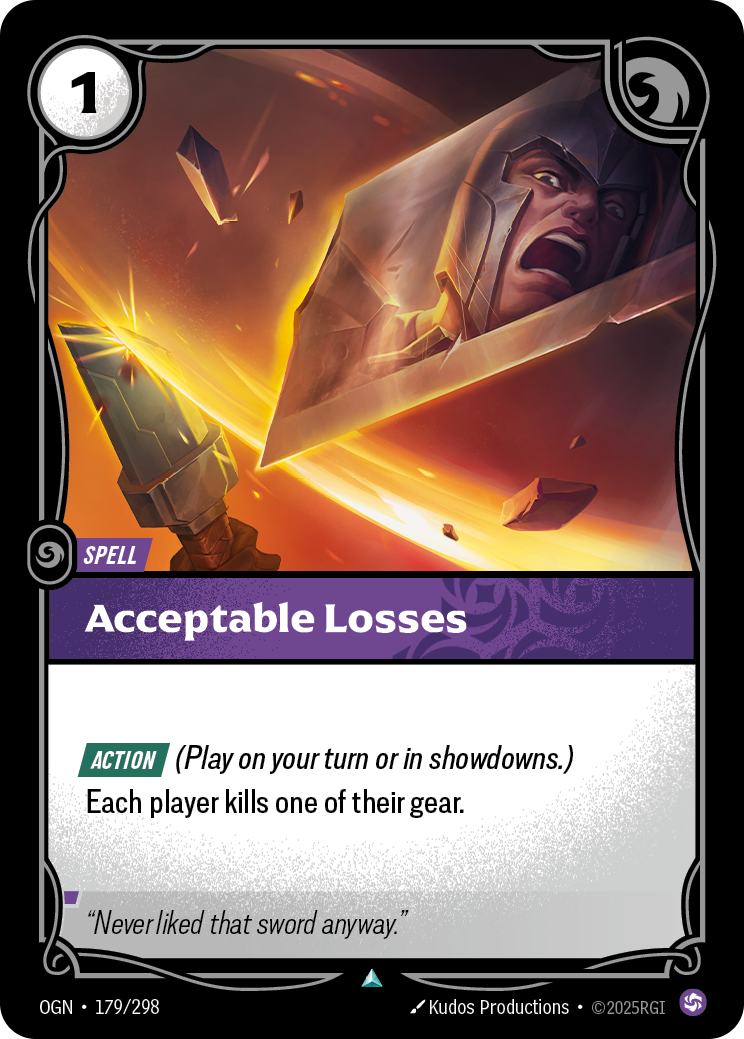 Acceptable Losses (Origins OGN-179)