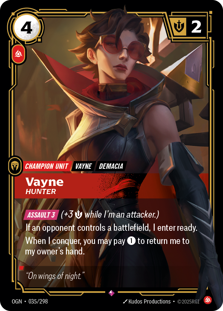 Vayne - Hunter (Origins OGN-035)