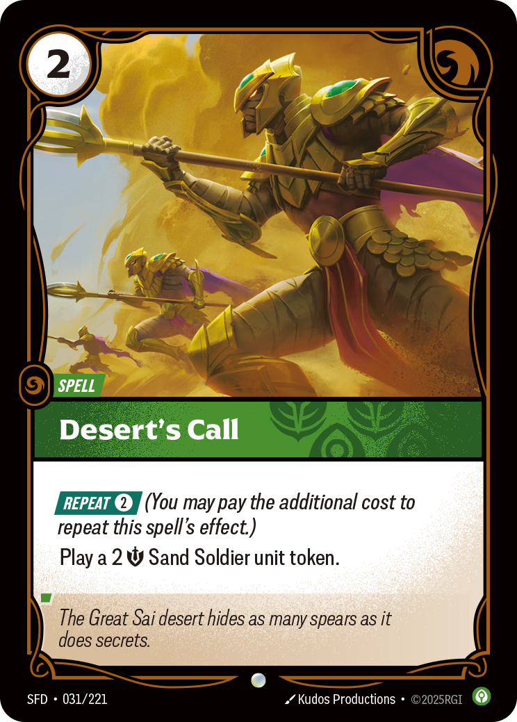 Desert's Call (Spiritforged SFD-031)
