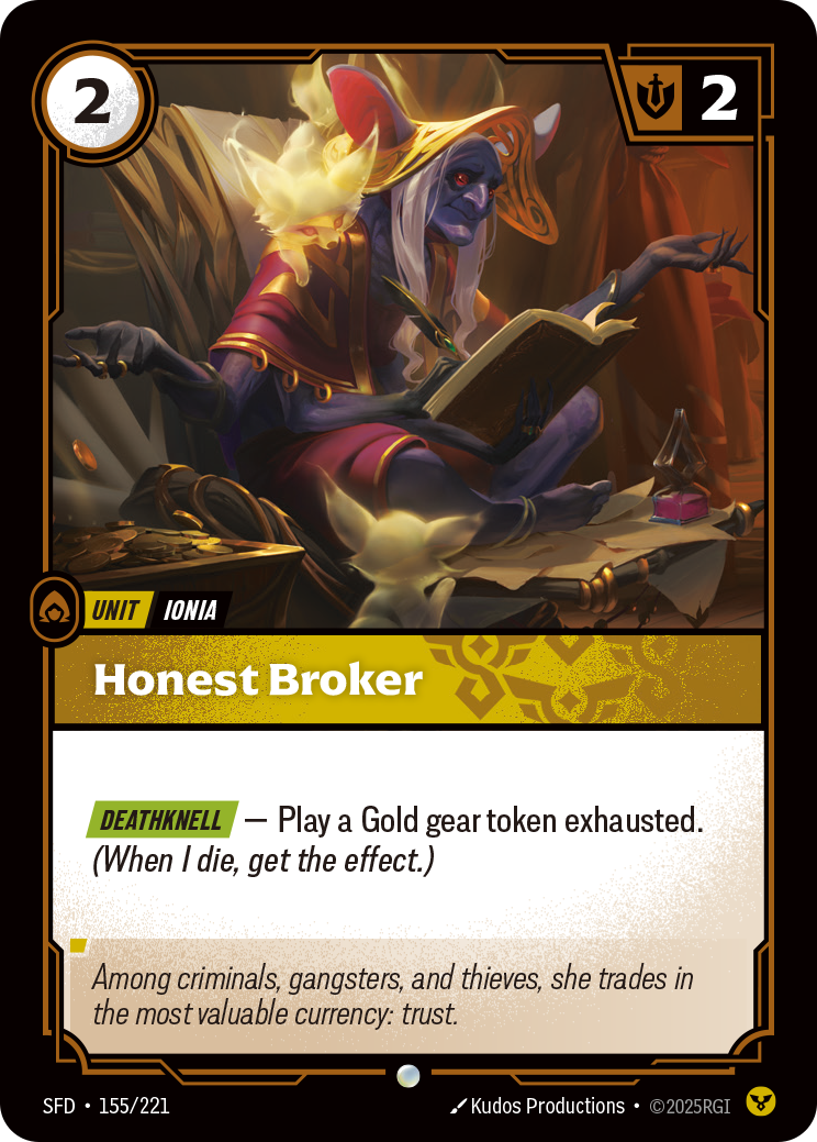 Honest Broker (Spiritforged SFD-155)