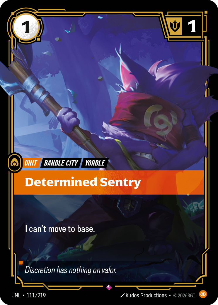 Determined Sentry (Unleashed UNL-111)