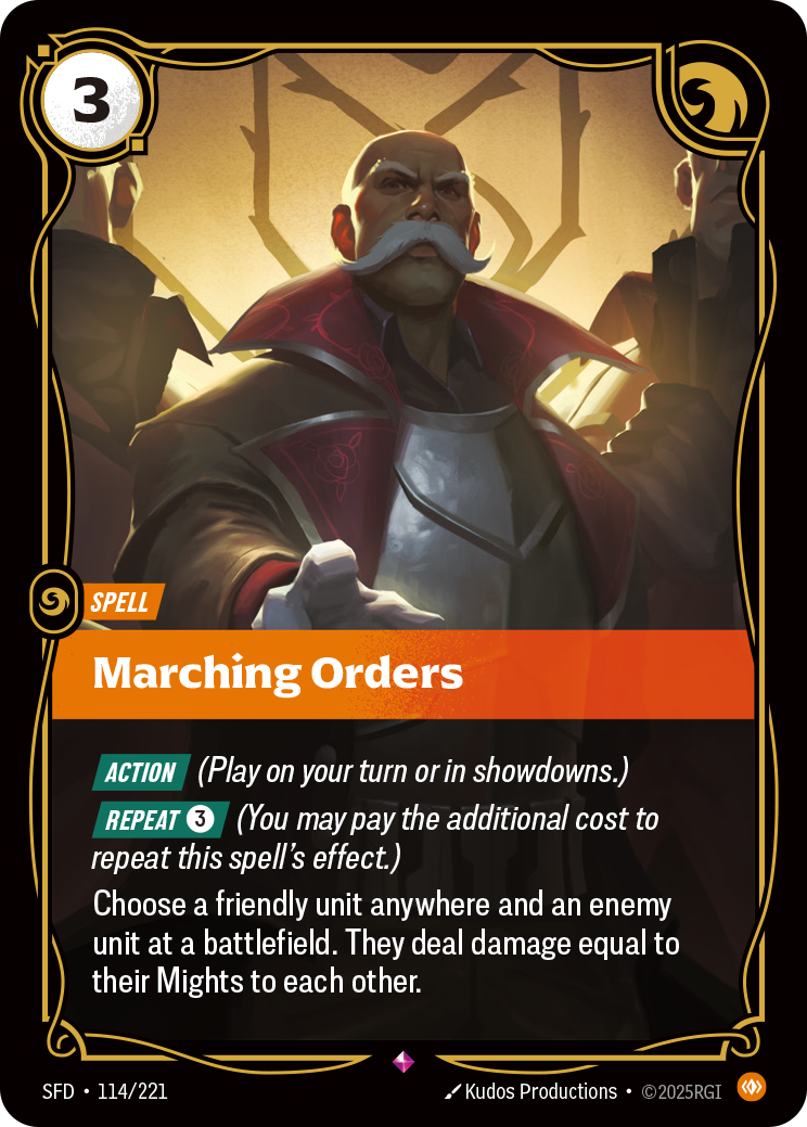 Marching Orders (Spiritforged SFD-114)