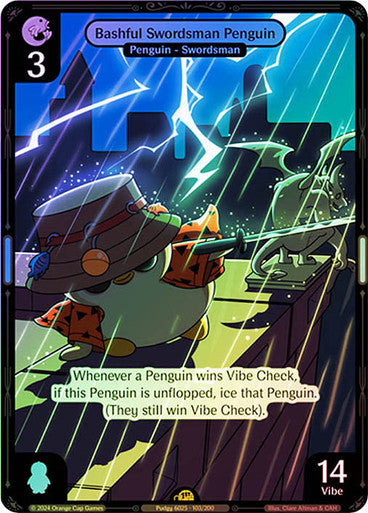 103 - Bashful Swordsman Penguin- Foil