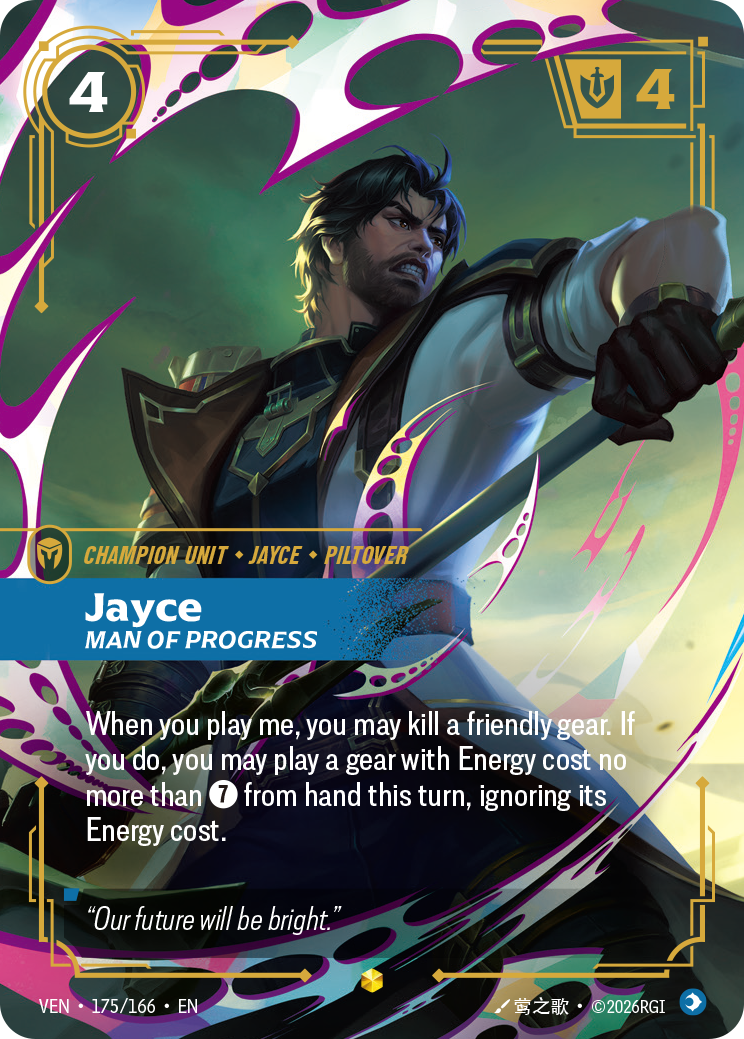 Jayce, Man of Progress (Vendetta VEN-175)
