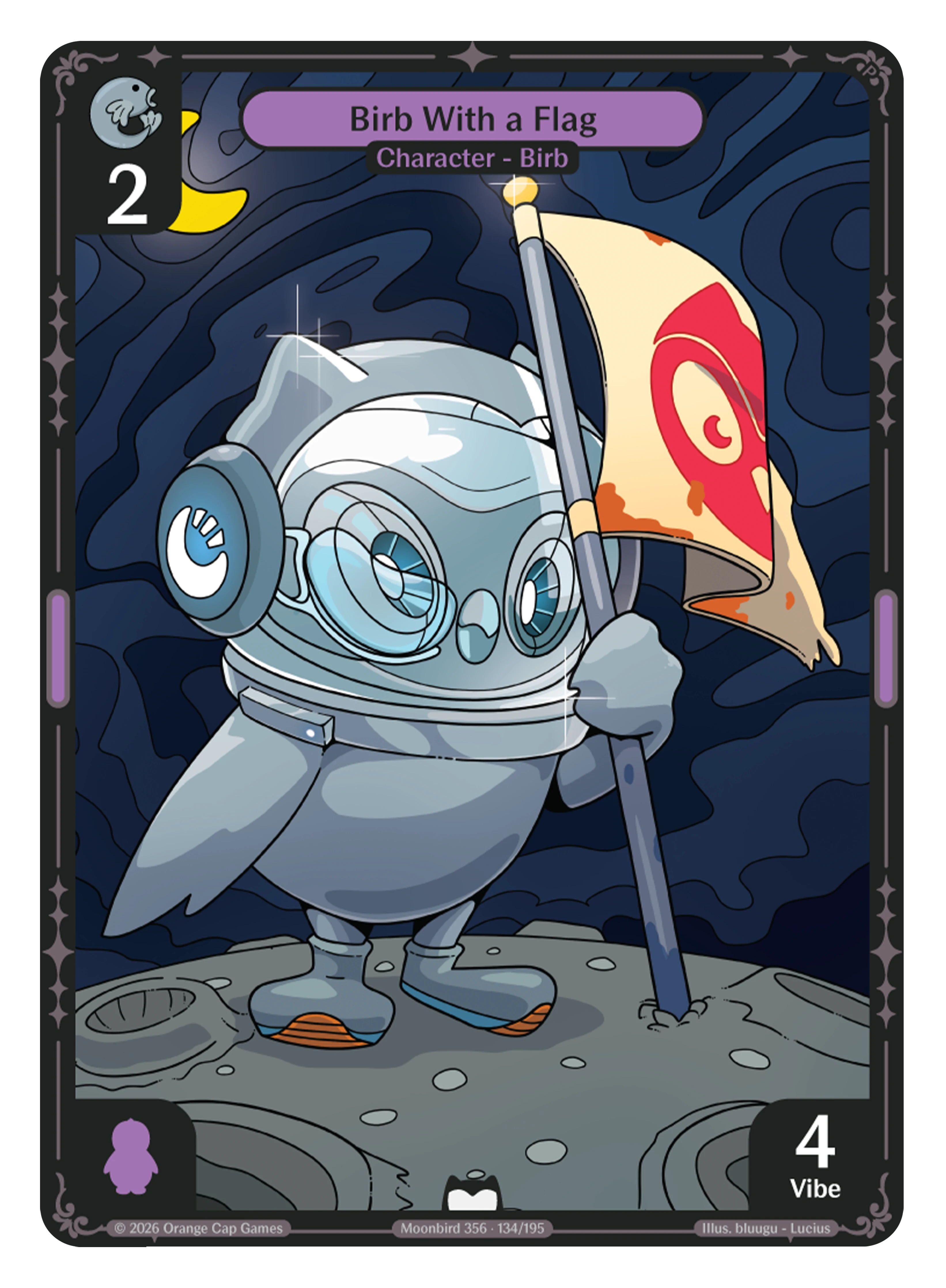134 - Birb With a Flag