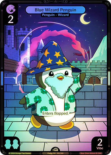 105 - Blue Wizard Penguin - Foil