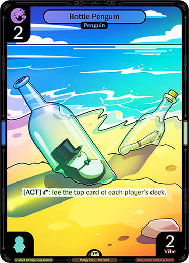 106 - Bottle Penguin - Foil
