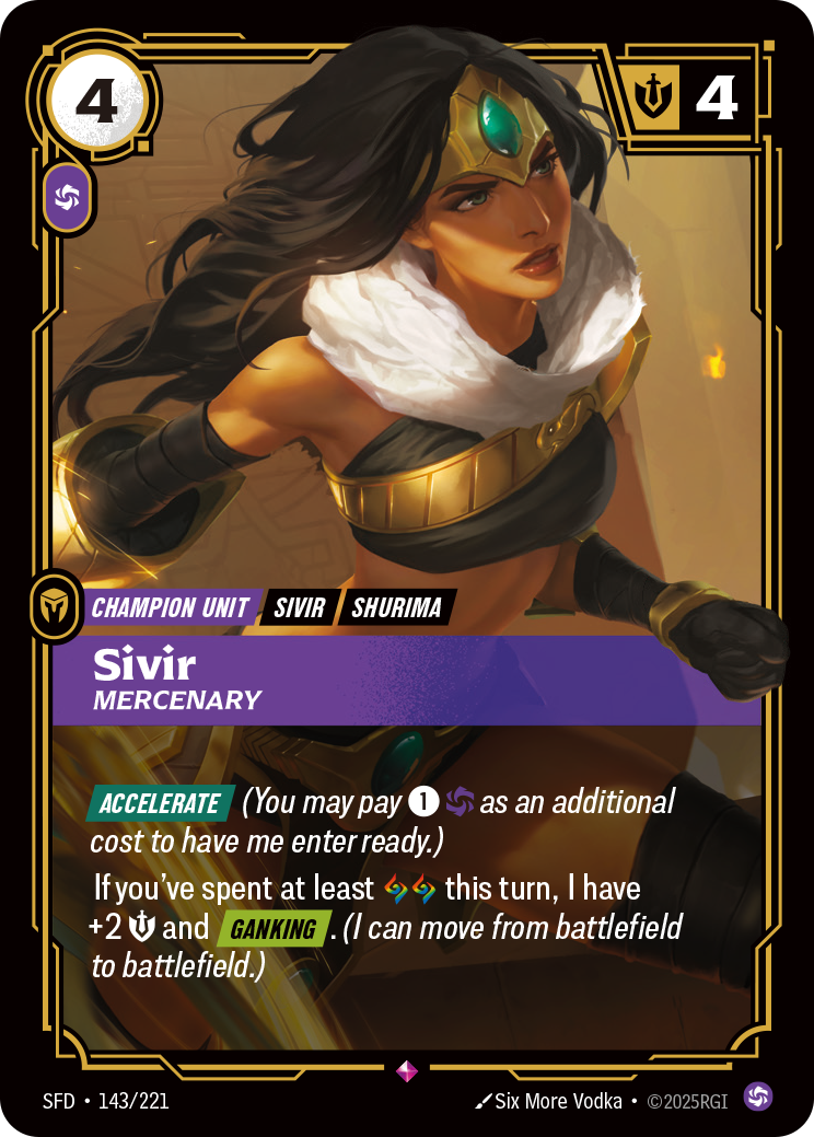 Sivir - Mercenary (Spiritforged SFD-143)