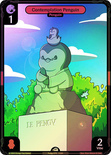 001 - Contemplation Penguin - Foil