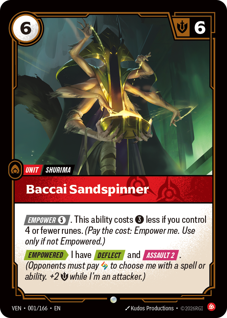 Baccai Sandspinner (Vendetta VEN-001)