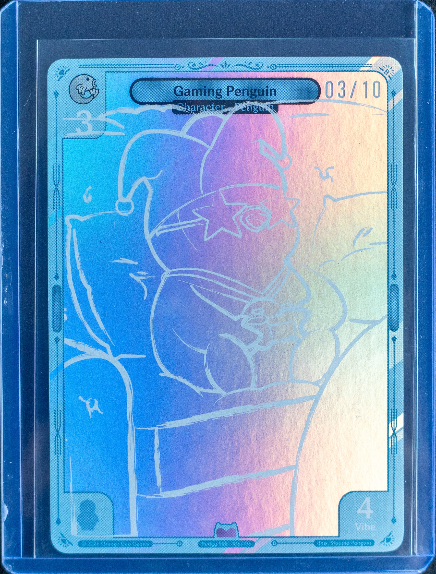 Gaming Penguin Sketch 03/10