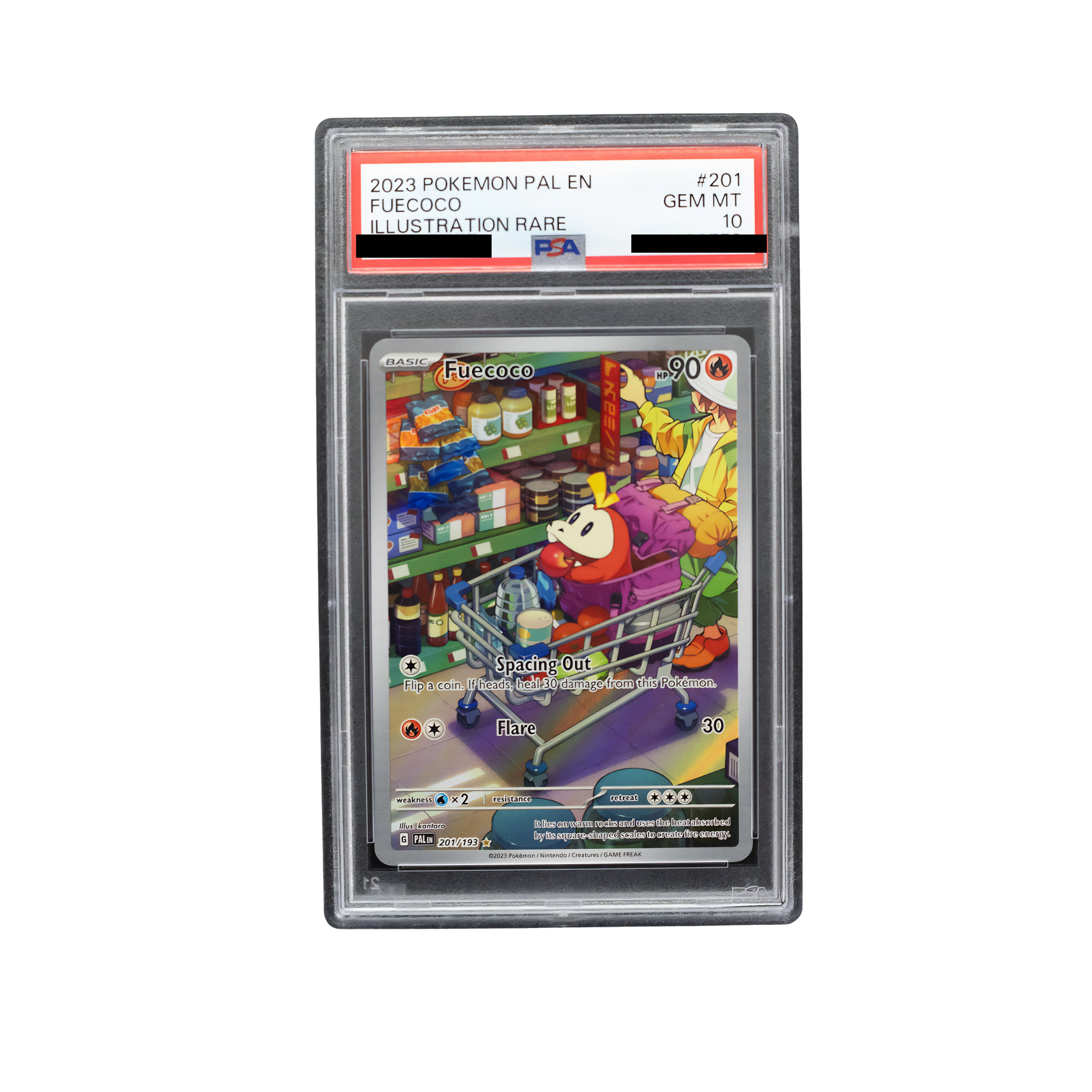 2023 Fuecoco #201 Paldea Evolved English - PSA 10 PSA graded slab