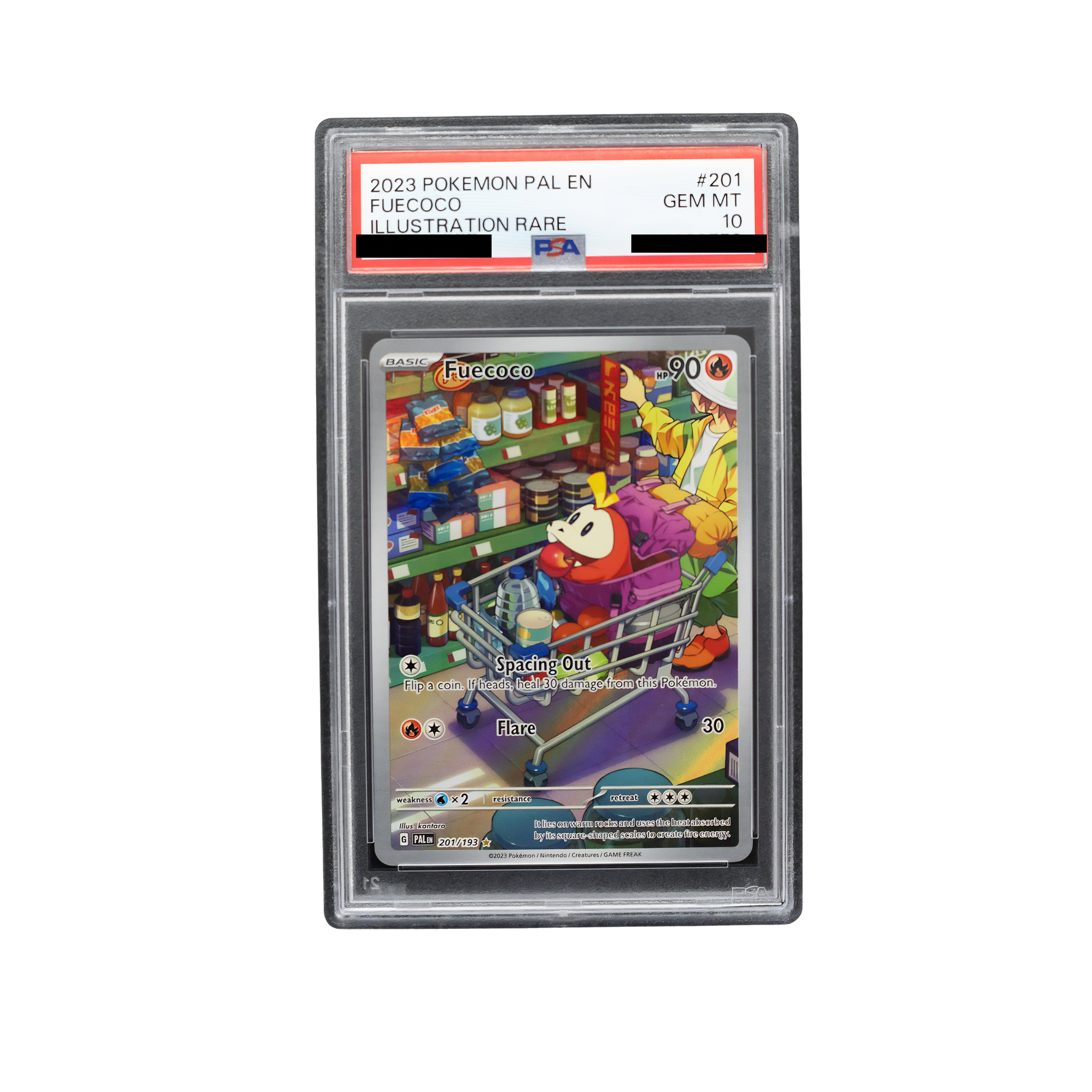 2023 Fuecoco #201 Paldea Evolved English - PSA 10 PSA graded slab