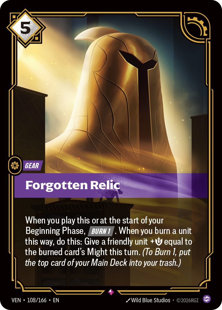 Forgotten Relic (Vendetta VEN-108)