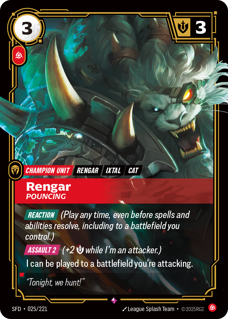 Rengar - Pouncing (Spiritforged SFD-025)