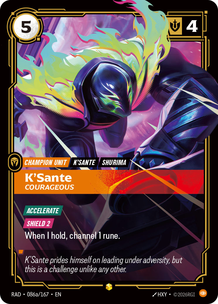 K'Sante, Courageous (Radiance RAD-086a/167)