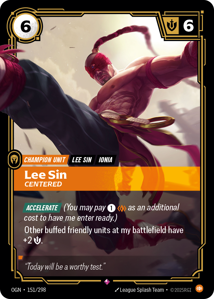 Lee Sin - Centered (Origins OGN-151)