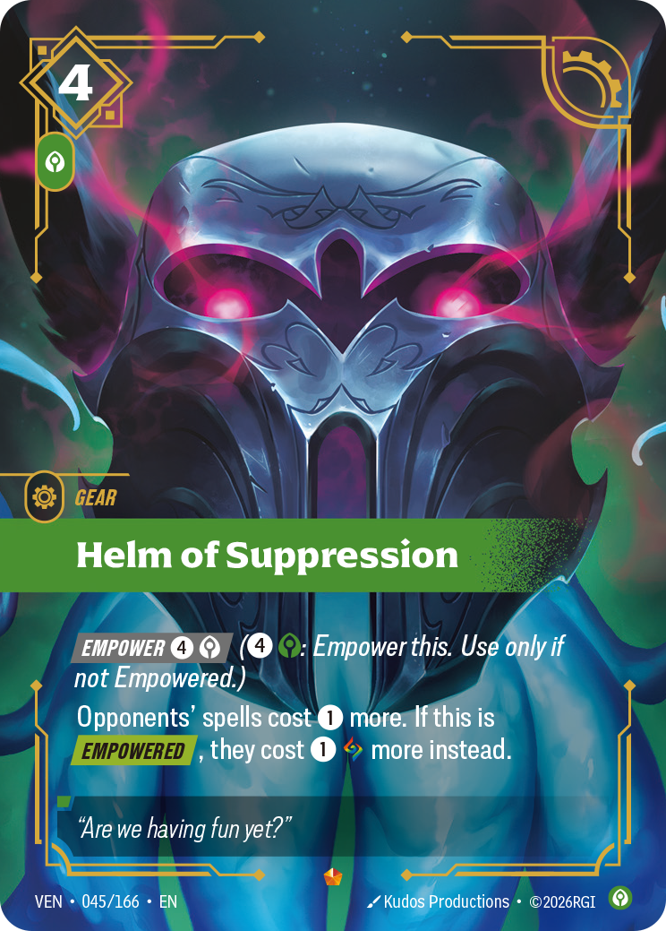 Helm of Suppression (Vendetta VEN-045)