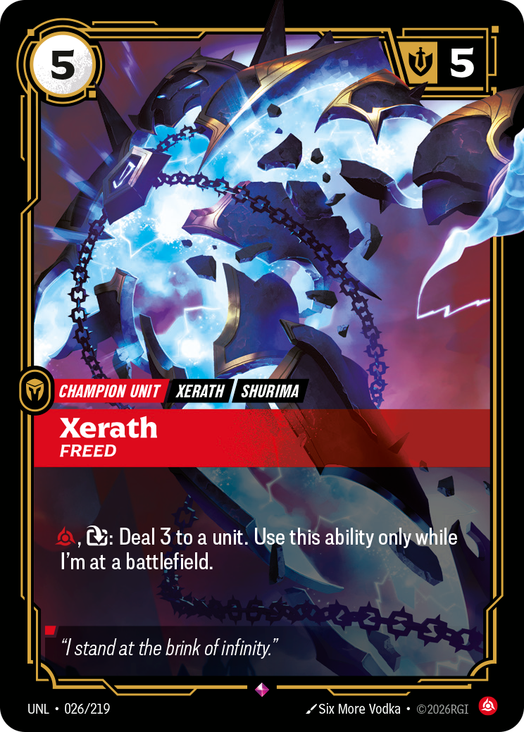 Xerath - Freed (Unleashed UNL-026)