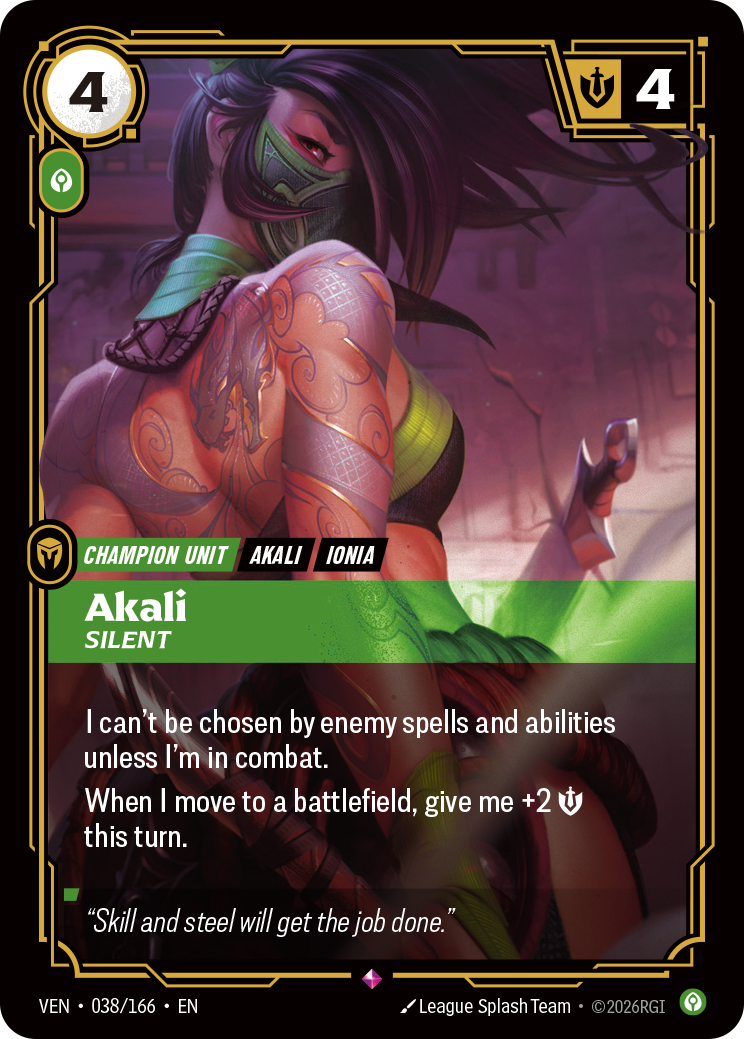 Akali, Silent (Vendetta VEN-038)