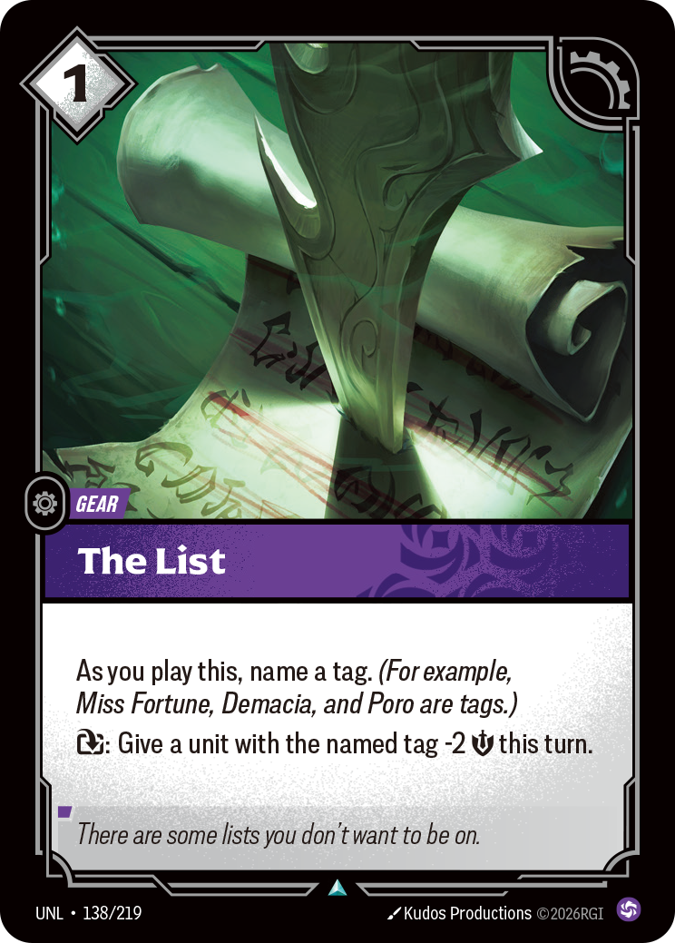 The List (Unleashed UNL-138)