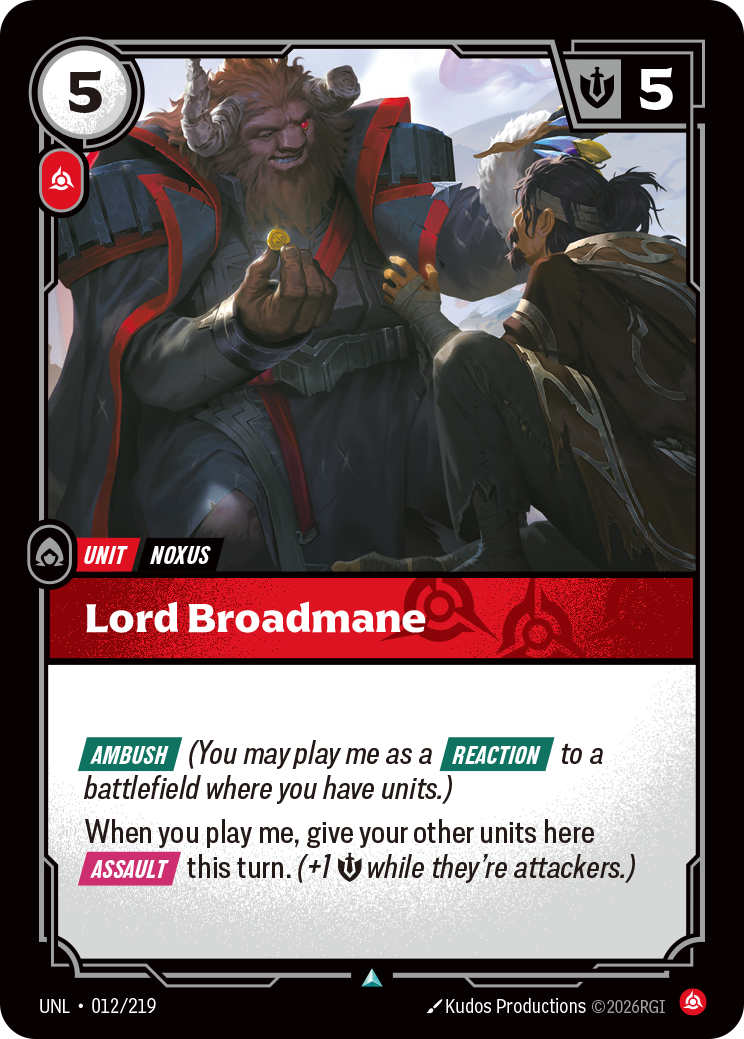 Lord Broadmane (Unleashed UNL-012)