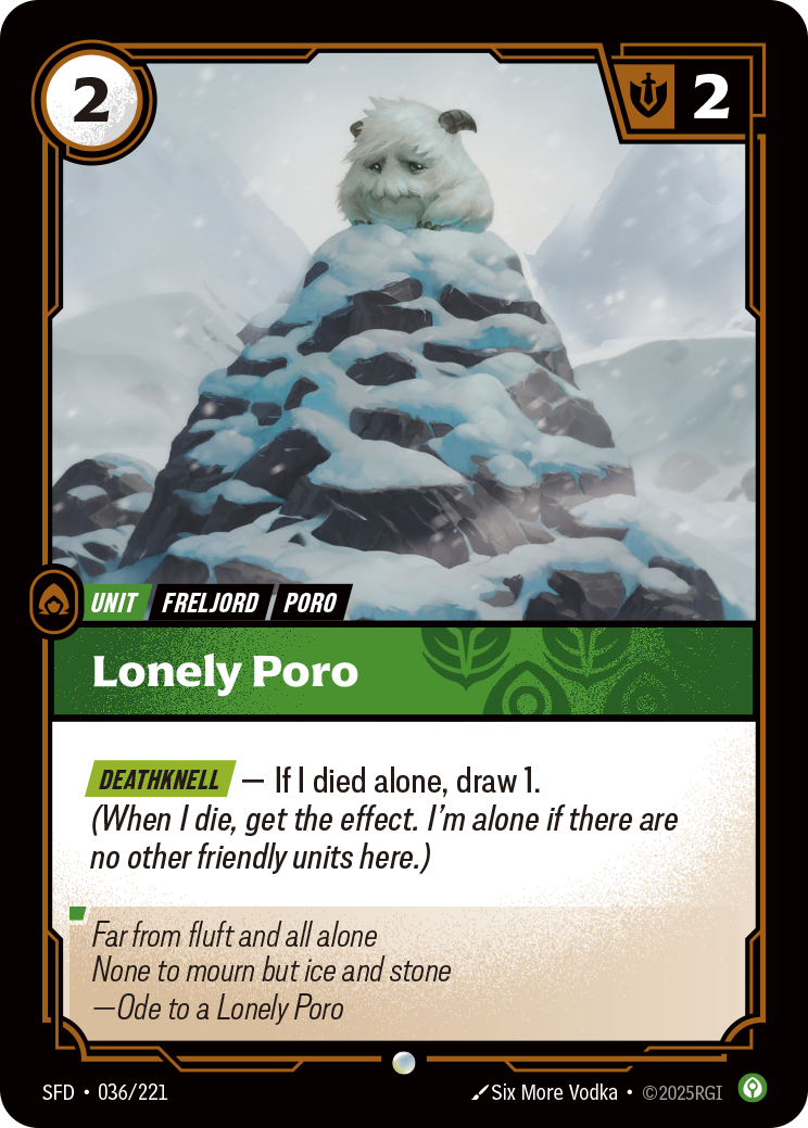 Lonely Poro (Spiritforged SFD-036)
