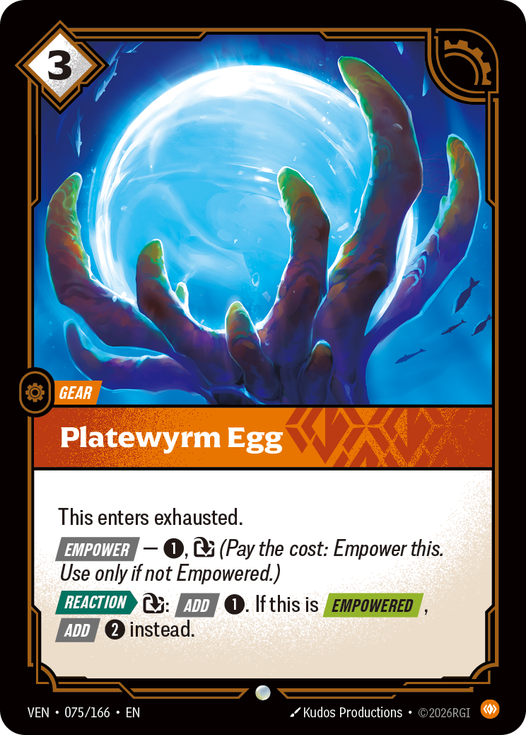 Platewyrm Egg (Vendetta VEN-075)