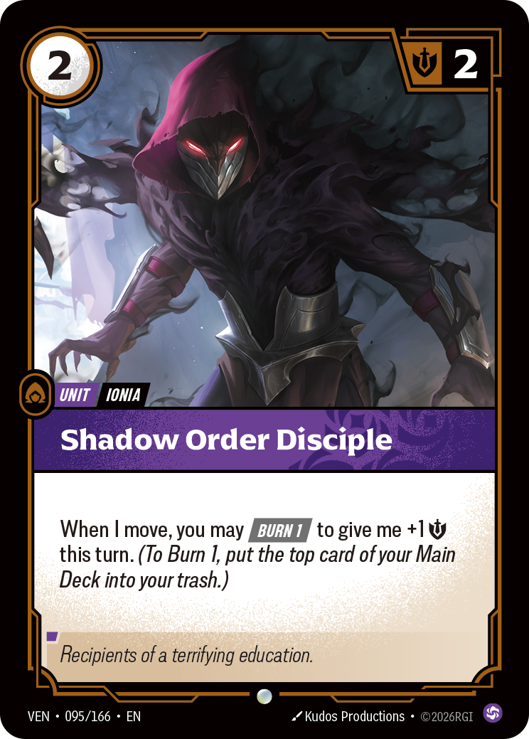 Shadow Order Disciple (Vendetta VEN-095)
