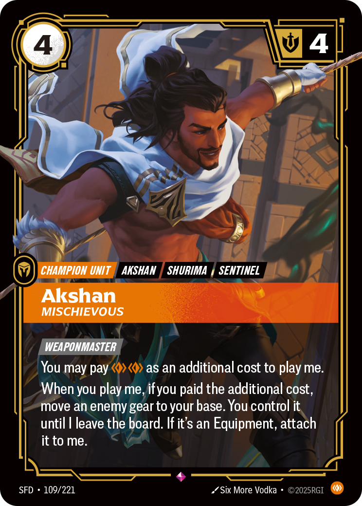 Akshan - Mischievous (Spiritforged SFD-109)