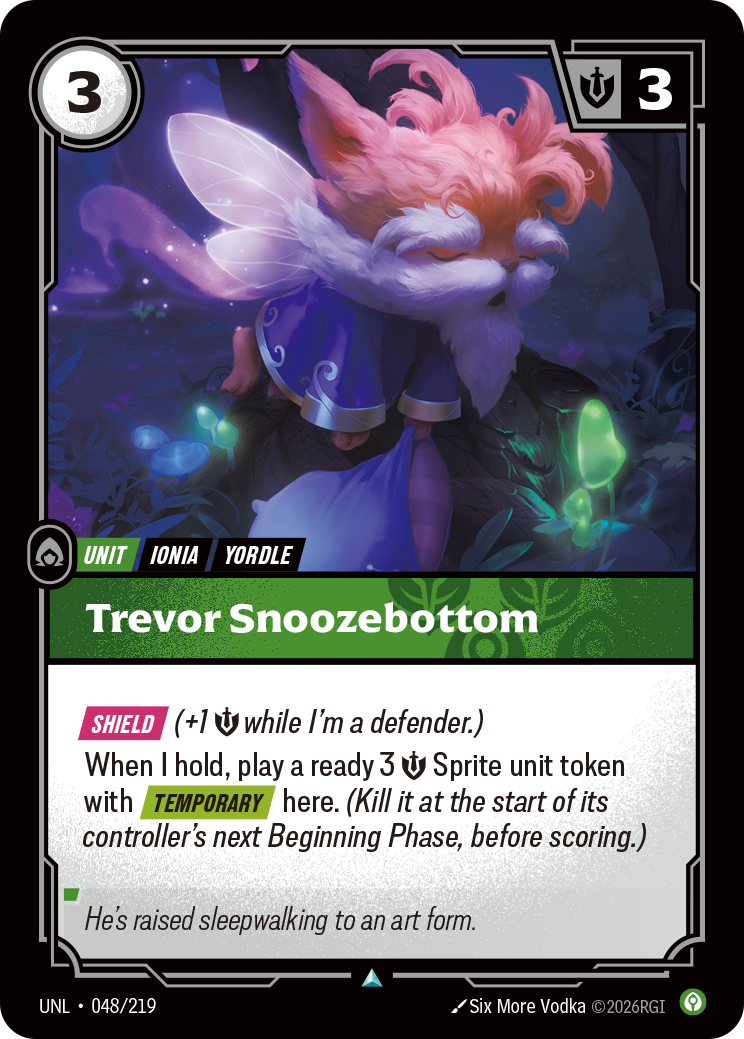 Trevor Snoozebottom (Unleashed UNL-048)