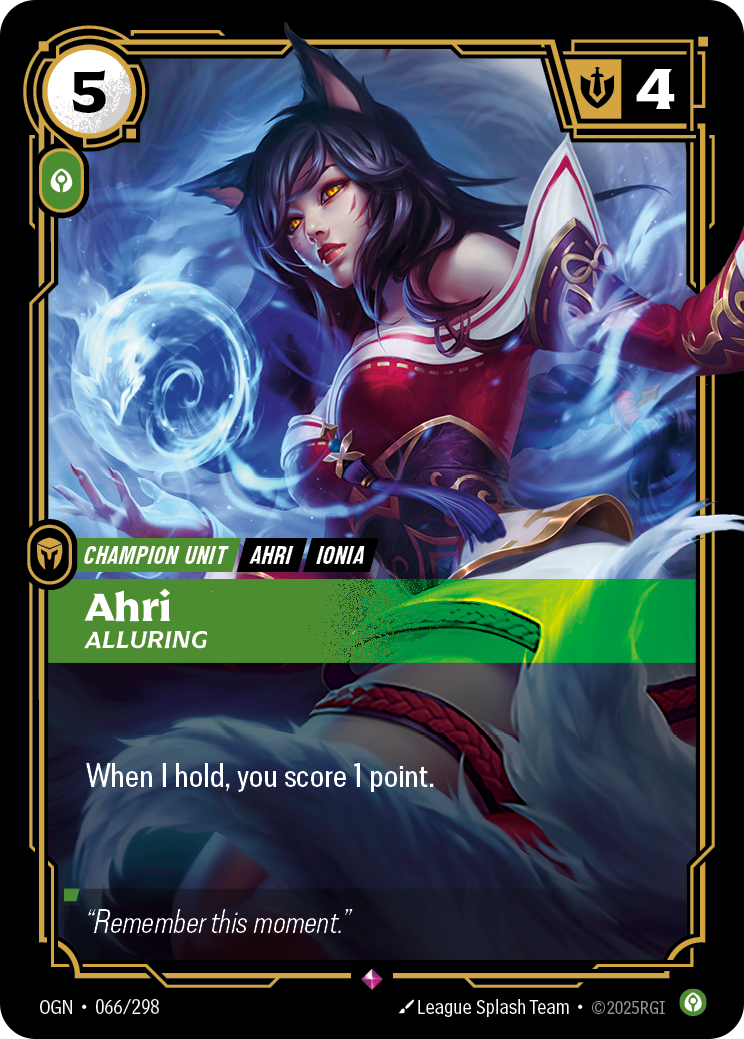 Ahri - Alluring (Origins OGN-066)